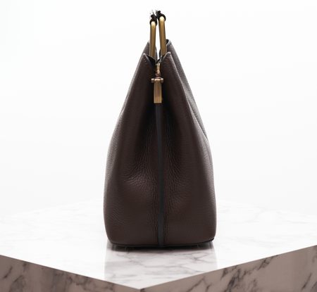 Bolso de cuero de mano para mujer Glamorous by GLAM - Marrón -