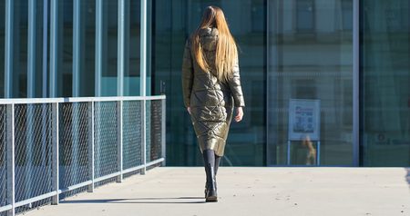 Chaqueta de invierno para mujer Due Linee - Verde -