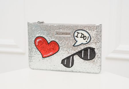 Women's clutch Love Moschino - Silver -