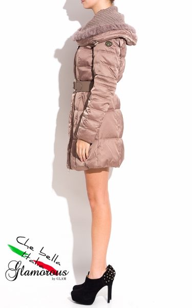 Glamadise.hu Fashion paradise - Női téli kabát MONTE BIANCO - Bézs - MONTE  BIANCO - Téli kabátok - Női ruházat - Divat olasz design