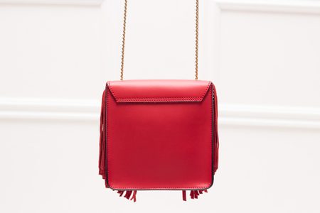 Bolso de cuero crossbody para mujer Glamorous by GLAM - Rojo -