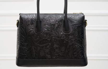 Bolso de cuero de mano para mujer Glamorous by GLAM - Negro -