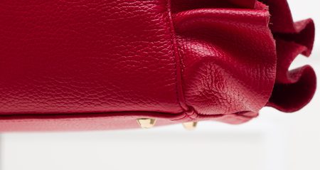 Real leather handbag Glamorous by GLAM - Red -