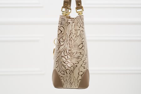 Borsa a mano da donna in pelle Glamorous by GLAM - Beige -