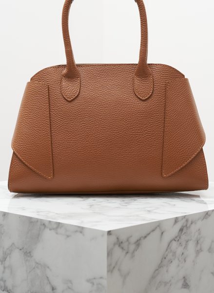 Real leather handbag Glamorous by GLAM - Brown -