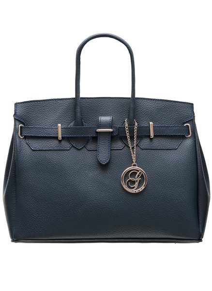 Real leather handbag Glamorous by GLAM - Blue -