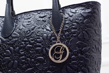 Borsa a mano da donna in pelle Glamorous by GLAM - Blu scuro -