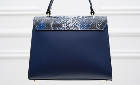 Borsa a mano da donna in pelle Glamorous by GLAM - Blu -