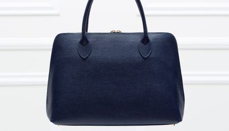 Real leather handbag Glamorous by GLAM - Dark blue -