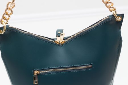 Real leather shoulder bag Glamorous by GLAM - Green -