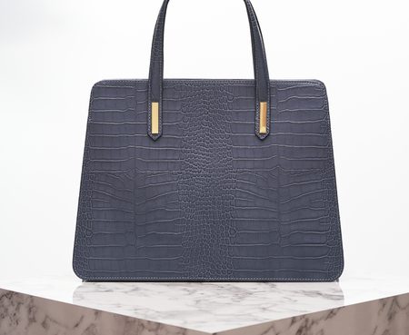 Borsa a mano da donna in pelle Glamorous by GLAM - Blu -