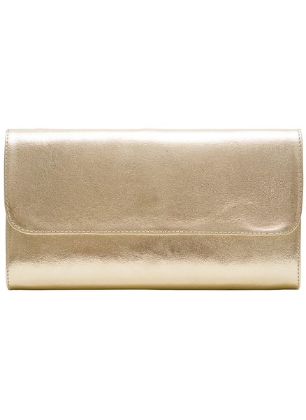 Real leather clutch Glamorous by GLAM - Gold -