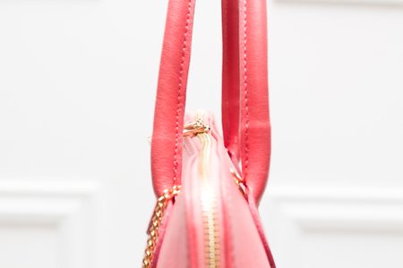 Bolso de cuero de mano para mujer Glamorous by GLAM - Salmón -