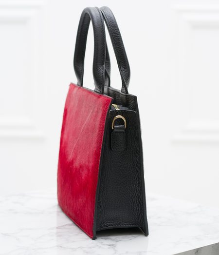 Bolso de cuero de mano para mujer Glamorous by GLAM - Rojo -