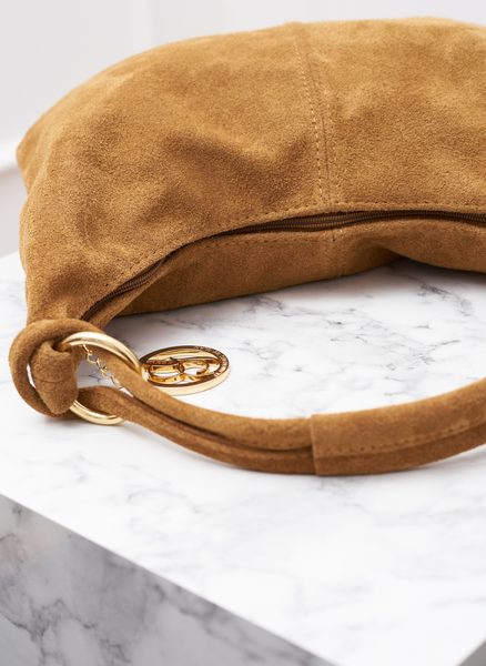 Dámská semišová kabelka marrone -