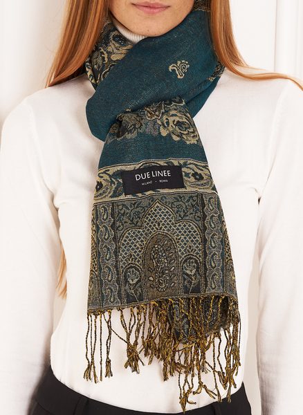 Foulard donna Due Linee - Verde -