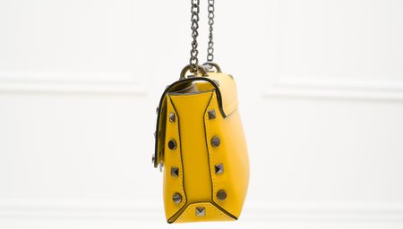 Bolso de cuero crossbody para mujer Glamorous by GLAM - Amarillo -