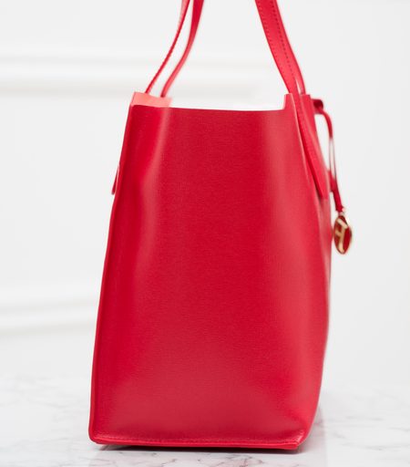 Real leather shoulder bag Furla - Red -