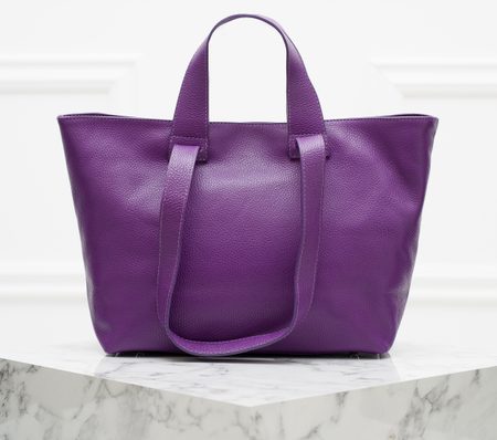 Real leather shoulder bag Glamorous by GLAM - Violet -