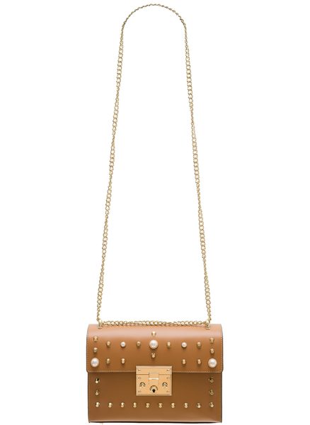 Real leather crossbody bag Glamorous by GLAM - Brown -