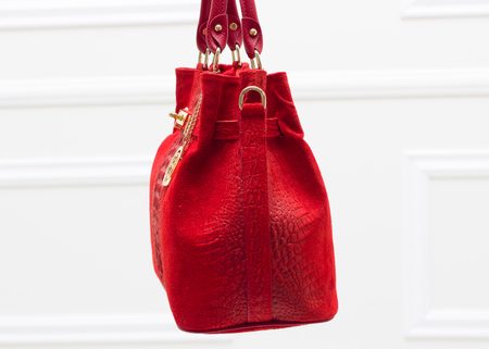 Real leather handbag Glamorous by GLAM - Red -