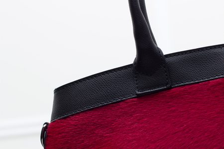 Bolso de cuero de mano para mujer Glamorous by GLAM - Rojo -