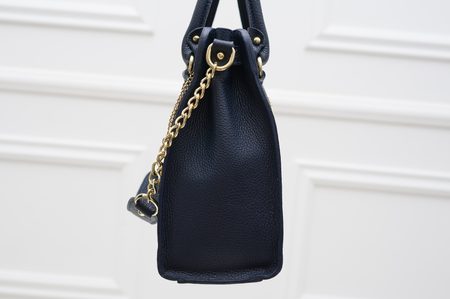 Real leather handbag Glamorous by GLAM - Dark blue -