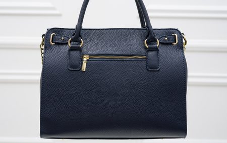 Real leather handbag Glamorous by GLAM - Dark blue -