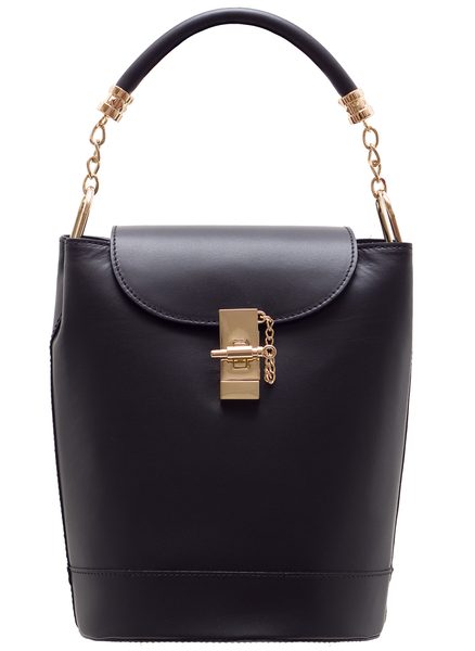 Dámský elegantní batoh i kabelka - černá -