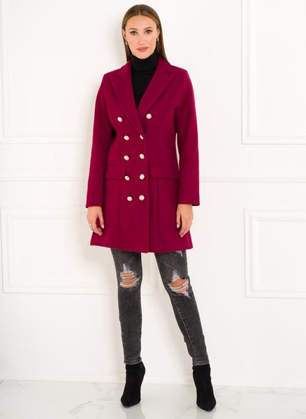 Women's coat CIUSA SEMPLICE - Wine -