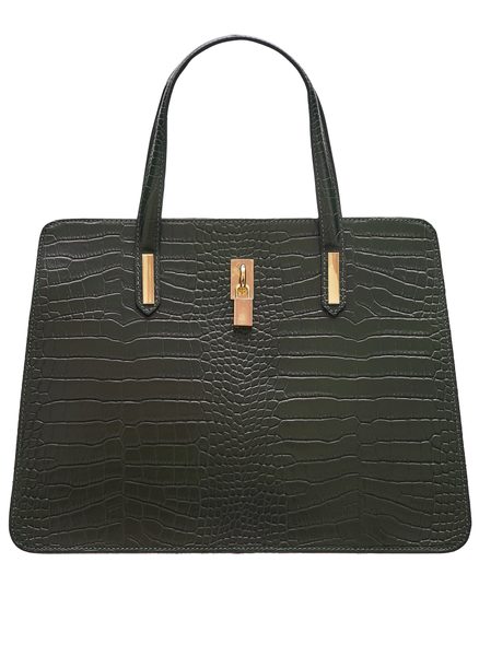 Borsa a mano da donna in pelle Glamorous by GLAM - Verde -