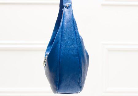 Real leather shoulder bag Glamorous by GLAM - Blue -