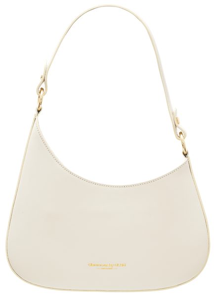 Kožená kabelka ražená béžová -