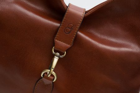 Real leather shoulder bag Glamorous by GLAM - Brown -