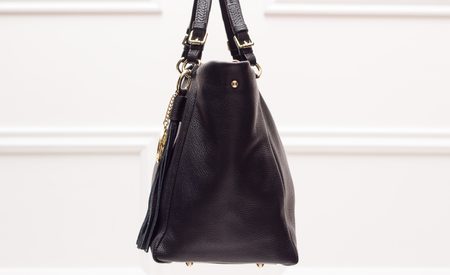 Bolso de cuero de mano para mujer Glamorous by GLAM - Negro -