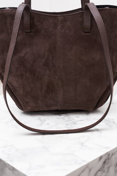 Glamorous by GLAM Geantă de umăr din piele pentru femei - Maro -