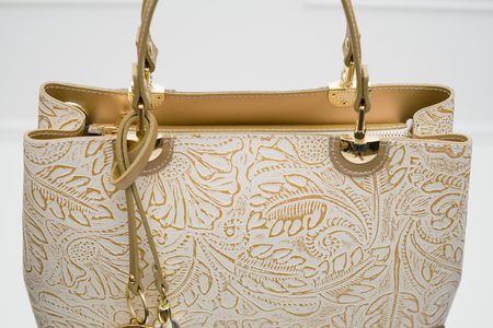 Borsa a mano da donna in pelle Glamorous by GLAM - Oro -