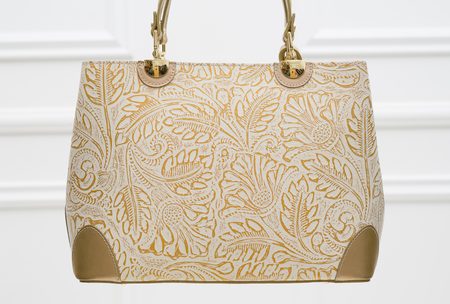Real leather handbag Glamorous by GLAM - Gold -
