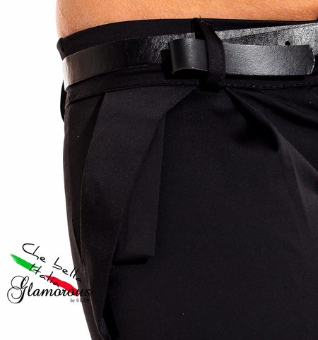 Dámské elegantní kalhoty černé -