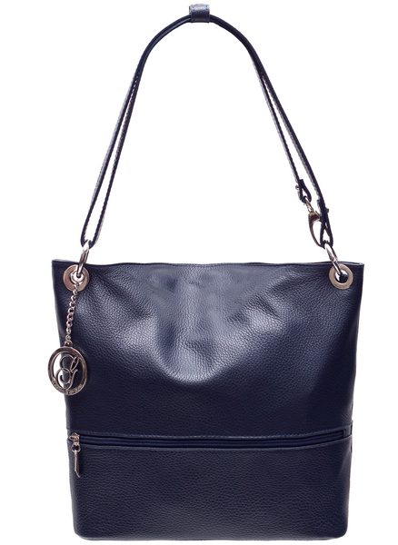 Real leather shoulder bag Glamorous by GLAM - Dark blue -