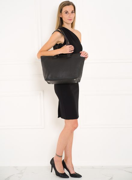 Bolso de hombro de cuero para mujer Glamorous by GLAM - Negro -