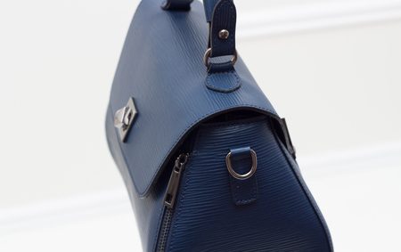 Real leather handbag Glamorous by GLAM - Dark blue -