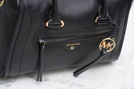 Bolso de cuero de mano para mujer Michael Kors - Negro -