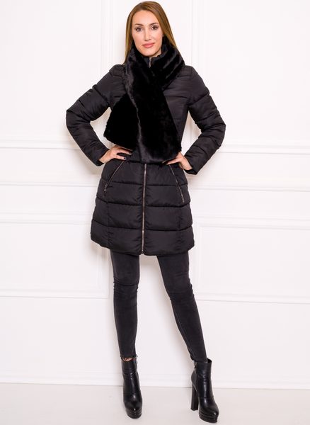 Women's winter jacket Due Linee - Black -