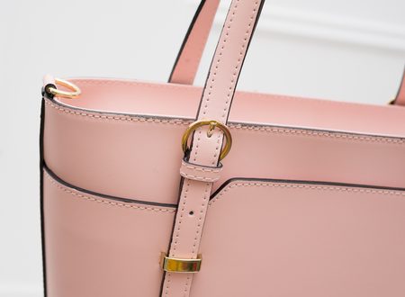 Real leather shoulder bag Glamorous by GLAM - Pink -