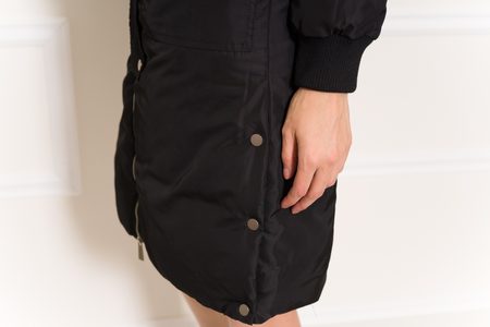 Women's winter jacket Due Linee - Black -