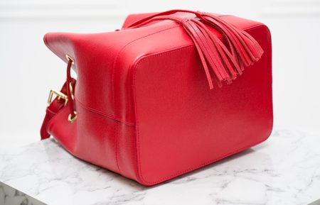 Damska skórzana torebka do ręki Glamorous by GLAM -czerwony -