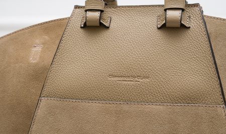 Real leather shoulder bag Glamorous by GLAM - Beige -