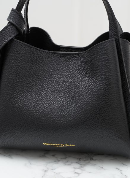 Real leather handbag Glamorous by GLAM - Black -