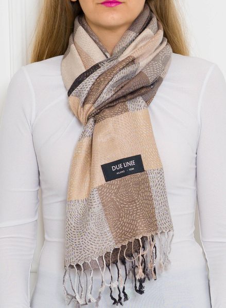 Women's scarf Due Linee - Beige -